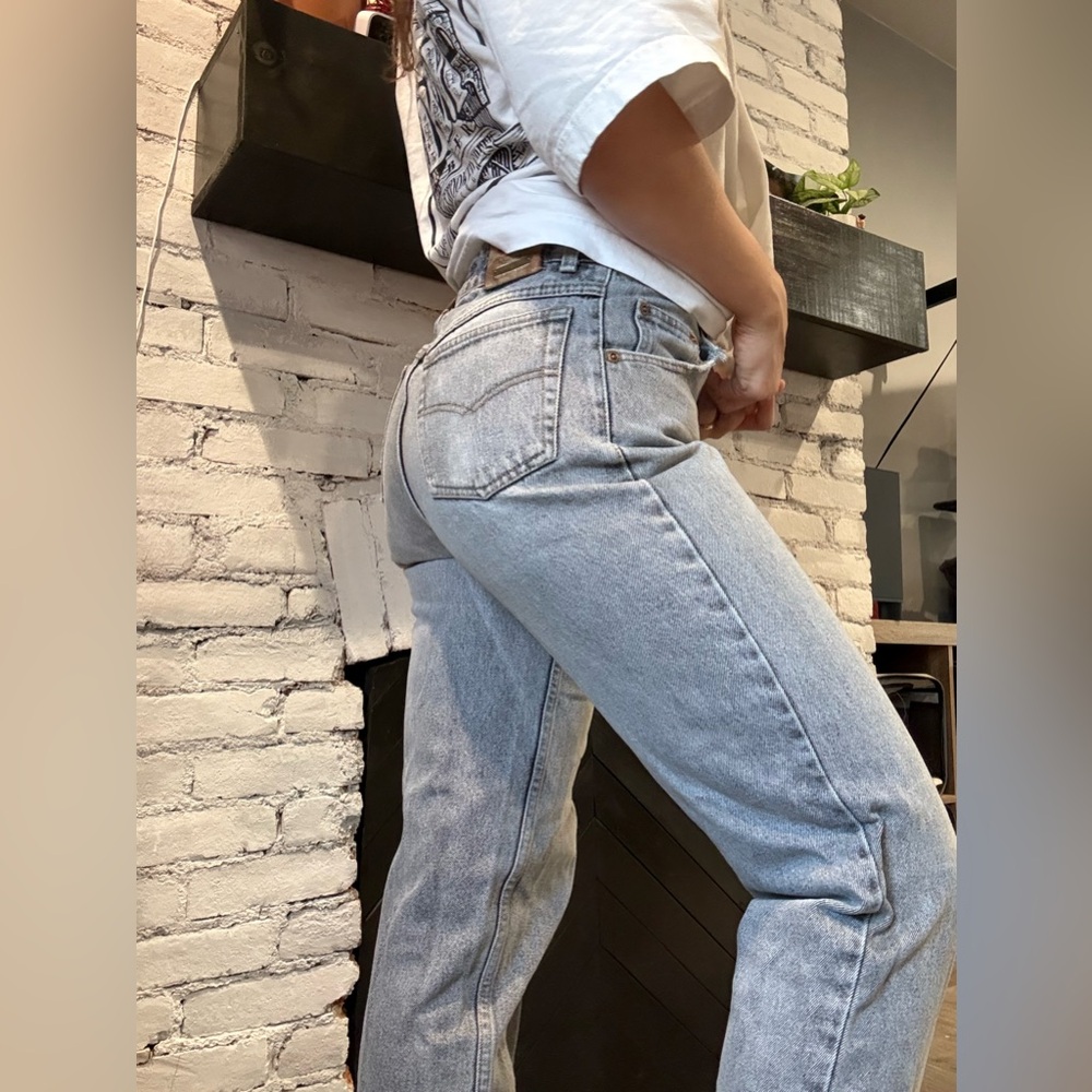 Gray Light Wash Pioneer Jeans